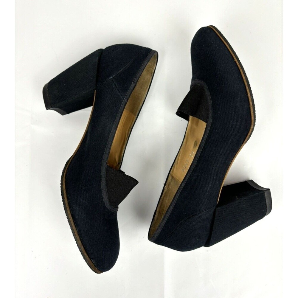 Dries Van Noten Dark Navy Heels - Picture 9 of 12